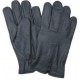 Lined Zippered Leather Riding Gloves